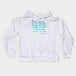 Sally Ride Quote Scientist Astronaut Quote Kids Hoodie